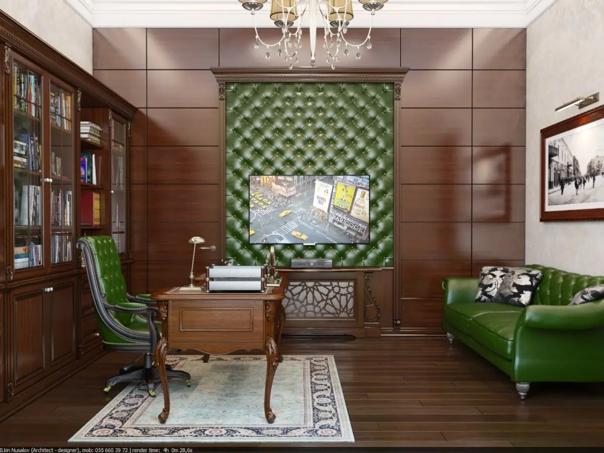 Кабинет с панелями