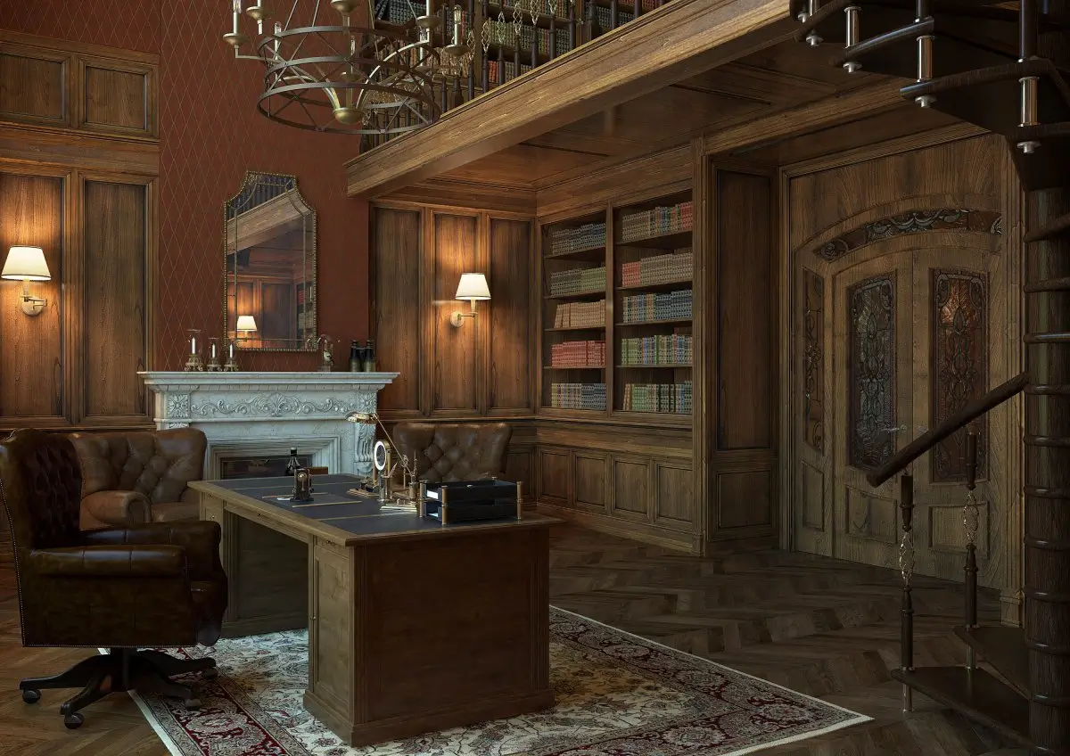 Кабинет с антресолью