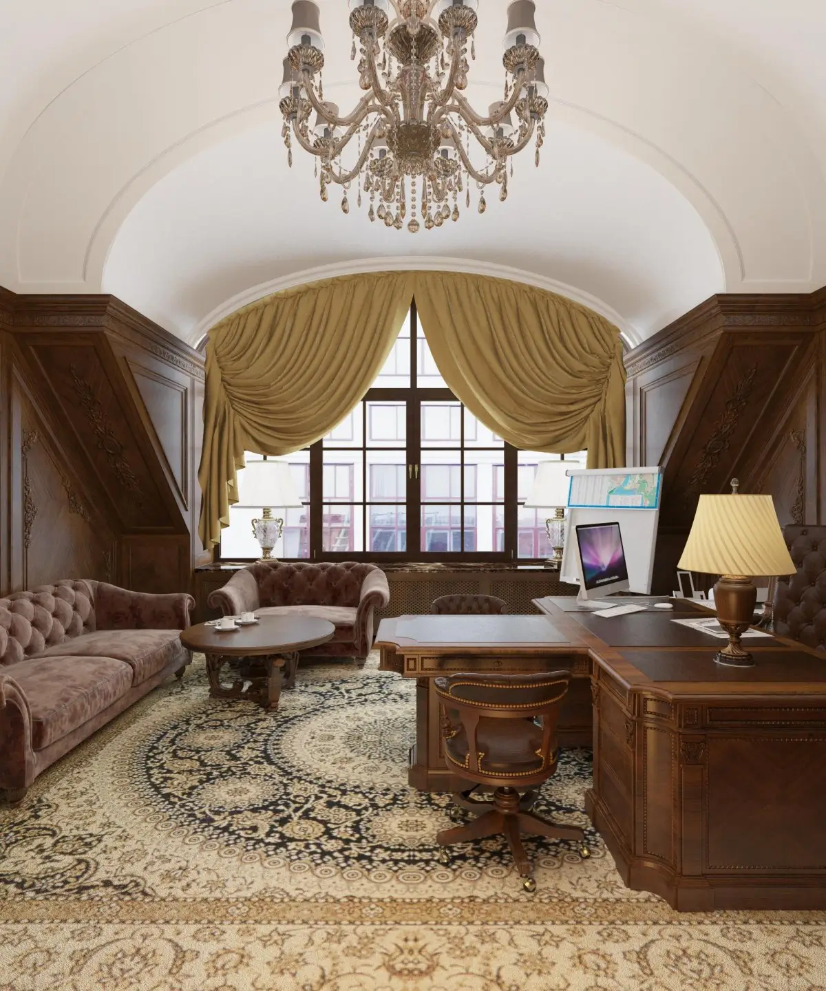 Кабинет на мансарде