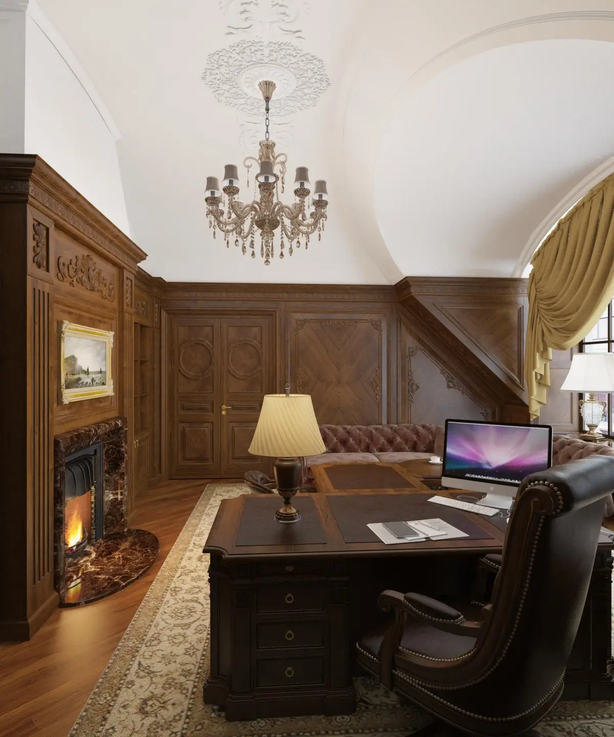 Кабинет на мансарде