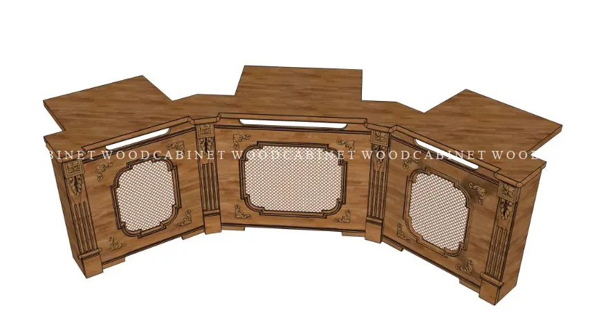 Экран радиатора - визуализация проект